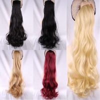 JOY&amp;BEAUTY 22" Long Wavy Ponytails for Women Heat Resistant Synthetic Drawstring Fake Hair Pony Tail Extensions Wig  Hair Extensions  Pads