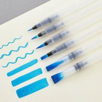 6ชิ้น/เซ็ตสีน้ำปากกาหัวนุ่มแปรงเติมปากกาสำหรับวาดภาพวาดศิลปะการประดิษฐ์อักษรอุปกรณ์