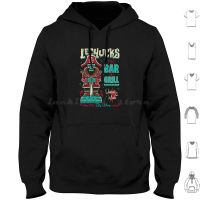 Lechucks Tiki Bar-Monkey Island-Retro Video Game Ghost Pirate Hoodie cotton Long Sleeve Monkey Island Lechuck Tiki Bar