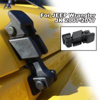 2x Bonnets Hood Latch ฝาครอบล็อคสำหรับ Jeep Wrangler 2007 - 2018 Rfit อะไหล่ตกแต่งเครื่องยนต์ JK รถอุปกรณ์เสริมล็อค