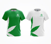 เสื้อยืดคอกลม สายเขียว Thai Cannabis Club โพลีเอสเตอร์ 100%