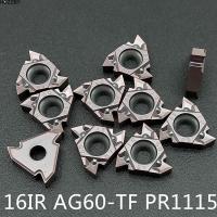 Hozzby 10ชิ้น AG60-TF 16IR PR1115ด้าย CNC แบบสอด16IR AG60ใส่คาร์ไบด์16ER 3/8