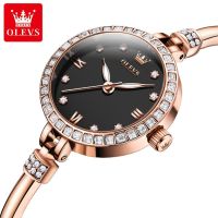 OLEVS 5585 Waterproof Watch For Women Quartz Stainless Steel Band Fashion Women Wristwatches