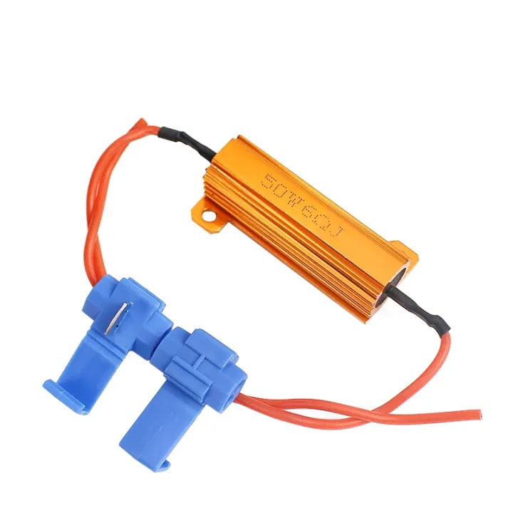 Wirewound Resistor LED Decoder Car Load Resistor 50W 6 ohm 8 ohm 10 ohmfor Car LED Reverse Brake