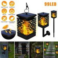 Newest Solar Flickering Flames Lantern Ip65 Waterproof Led Torch Lamp For Outdoor Garden Patios Lawns Porches