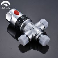 Shinesia Thermostatic Mixing Valve Brass 1/2 Ceramic Standard Temperature Control Valve For Solar Water Heater Valve Parts