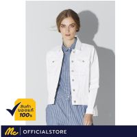 Mc Jeans เสื้อคลุมแขนยาวยีนส์สีขาว หญิง MJM9072