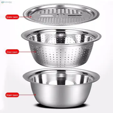 germany multifunction stainless steel basin grater slicer wash drain