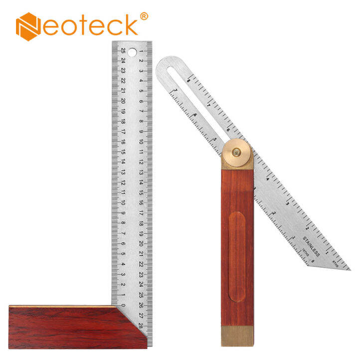 Neoteck Adjustable Bevel Angle Square Ruler 8 inches/200mm, Try Square