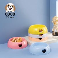 coco_petshop ชามอาหารสัตว์เลี้ยง ชามอาหารสุนัข ชามอาหารแมว ชามอาหาร 1 ช่องลายรูปหัวใจ?