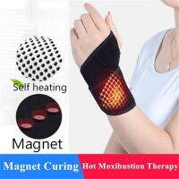 1 Pair Self-heating Magnetic Warm Wristband Wrist Support Brace Guard Protector Running Yoga Fitness Bracer Wrist Support