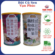 Combo 2 Hộp Miễn Ship Bột Củ Sen Mix Táo Đỏ, Hạnh Nhân, Ngân Nhĩ + Bột Củ