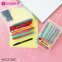 ปากกาเมจิก Dong-A My Color 2 หัว ชุด 24 สี พร้อมกล่องพลาสติกแข็ง