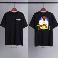 2023 New2PAC TuPac Graphic Vintage แรงบันดาลใจหลวมเสื้อผ้าเสื้อยืดสำหรับชาย Oversize Tee เสื้อ