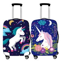 Trend Unicorn Luggage Cover Elastic Luggage Protective Covers18-32 Inch Trolley Case Suitcase Case Dust Cover Travel Accessories