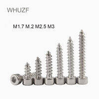 Whuzf 30pcs M2 M2.5 M3 304 A2-70สแตนเลส ALLEN HEX hexagon Socket Cap HEAD Self-TAP สกรูเฟอร์นิเจอร์สกรูไม้