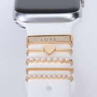 Decoration For Apple watch band Diamond Jewelry Charms for iWatch Bracelet Silicone Strap Accessories Galaxy watch 4/Classic/3