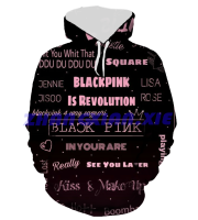 （xzx  31th）  (all in stock xzx180305)BLACK-PINK  THIS LOVE 3D HOODIE 07
