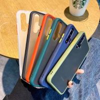 [ส่งจากไทย] ปุ่มสีผิวด้าน Case Huawei Y7Pro Y5 2019 Nova5T P30 P30Pro Y9S เเสี่ยวมี่ ขอบนิ่มหลังแข็ง