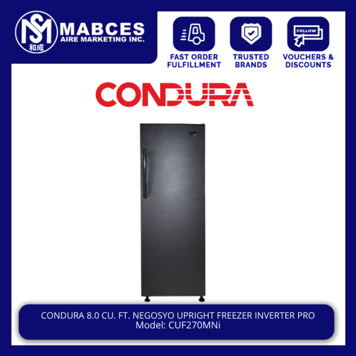 condura cuf270mni 8.0 cu ft upright freezer