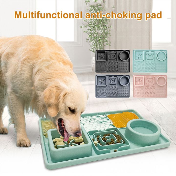 Dog Licking Mat Dog Licking Mat Dog Licking Pad With Bottom Suction Cup,  Anti-strangulation Pet Bowl