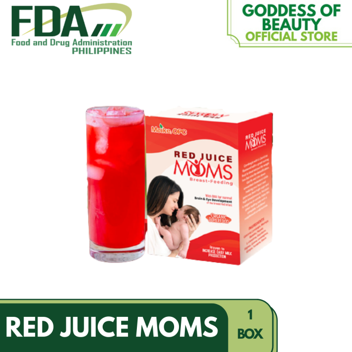 (7 sachets) Red Juice Moms Juice with malunggay Folic Acid DHA Sodium