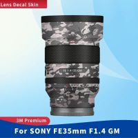 ฟิล์มห่อสติ๊กเกอร์ติดบนตัวเครื่องไวนิลสำหรับ SONY FE 35มม. F1.4 GM สติกเกอร์ป้องกันเลนส์กล้องเคลือบ FE1.4 35GM