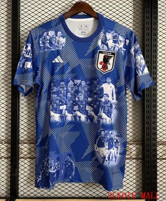 เสื้อเชิ้ตเสื้อแข่งฟุตบอลคุณภาพแบบไทย23/24เสื้อที่ระลึกญี่ปุ่นสำหรับผู้ชาย