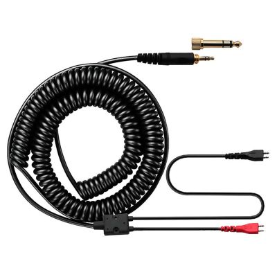 ☌▼☸ 6.35mm Replacement Spring Coiled Cable Extension Cord for Sennheiser HD25 HD222 HD224 HD230 HD250 HD414 HD420 Headphones