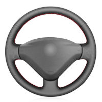 Black PU Faux Leather DIY Car Steering Wheel Cover for Citroen Berlingo 2008-2016 Jumpy 2009-2016 Toyota Proace 2013-2016