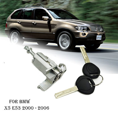 Left Driver Door Lock Cylinder Barrel Assembly With 2KEYS For BMW X5 E53 2000 2001 2002 2003 2004 2005 2006 51217035421