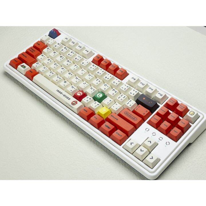 seehon-official-store-mario-keycaps-ปุ่มกดมาริโอ้-122-pbt-ธีมมาริโอ้-diy-คีย์บอร์ดเมคคานิคอล-คีย์บอร์ดไทย