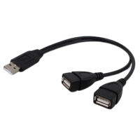 Wuyangmin 2 In 1 Usb 2.0สายพ่วงตัวเมียไปยังตัวแยกตัวผู้ USB คู่สายข้อมูล Y