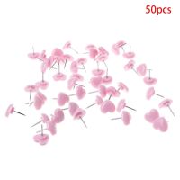 50 Pcs Heart Shape Plastic Quality Colored Push Pins Thumbtacks Office School  Drop Shipping Clips Pins Tacks