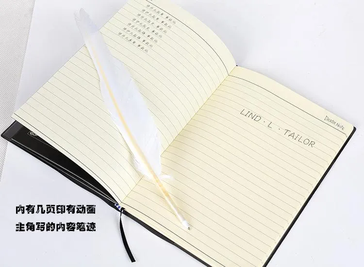 Nota morte Planner Diário Anime Livro de banda desenhada de forma  encantadora Tema Notebook Cosplay grandes mortos nota escrita oficial o  notebook - China Planner Planejador Personalizado, Notebook Planner