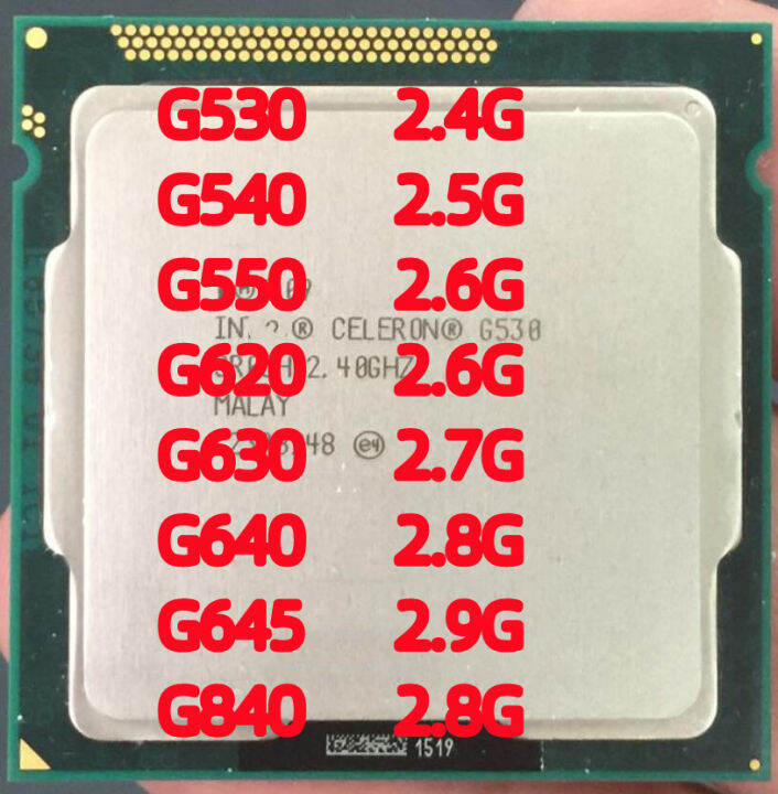 Celeron G530 G540 G550 G620 G630 G640 G645 G840 CPU LGA 1155 desktop ...