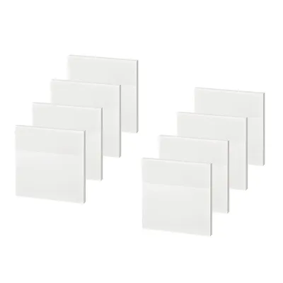 Transparent Sticky Notes-Waterproof Self-Adhesive Clear Sticky Notes for Reading,Home,Office,School (3X3In)