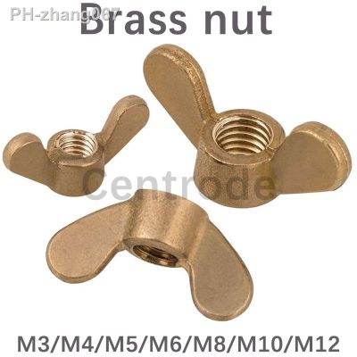 Spot supply GB62 copper butterfly nut Yuanbao nut sheep angle Wing nut hand screw copper nut M3-M16