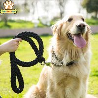 【CW】 Dog Leash Thick Metal Dhain Collar and Set German Shepherd Large Rope