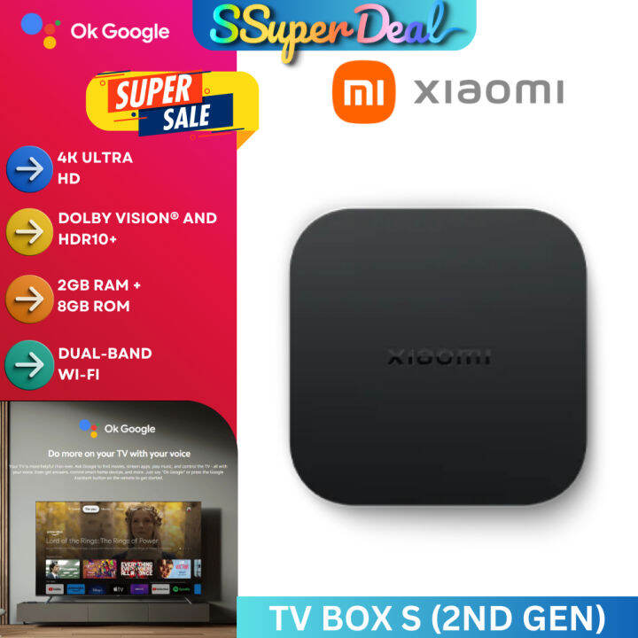 Xiaomi Mi Box S (2nd Gen) Android TV 2+8GB Streaming Box Mibox S 4K HDR