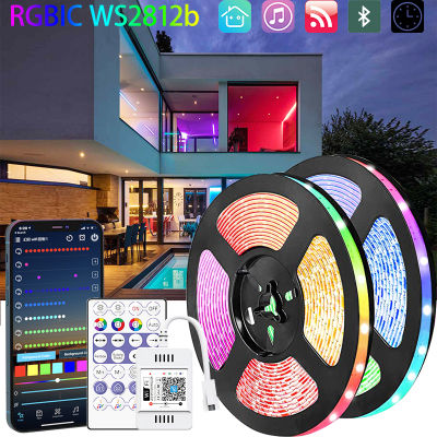 LED Strip RGBIC WS2811b Waterproof WiFi Alexa Smart Diode Gaming Lights Flexible Control Applicable Christmas Decoration Or Gift