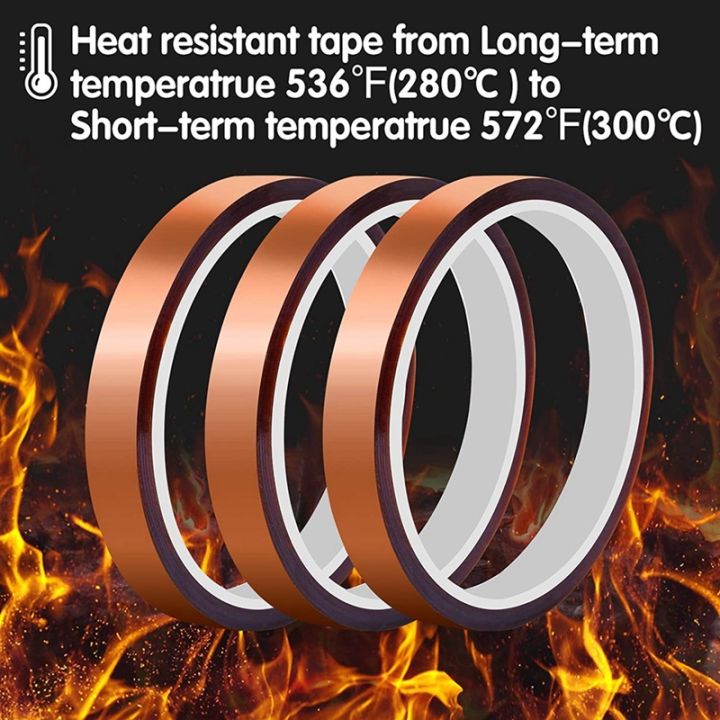 10-rolls-of-heat-resistant-tape-for-sublimation-10mmx33m-of-hot-pressing-tape-bonding-vinyl-without-residue-soldering