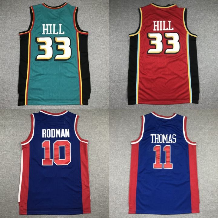 เสื้อยืดบาสเก็ตบอล-nba-ปักลายทีมลูกสูบ22-23-hill-10-11-11-ชุดบาสเก็ตบอล