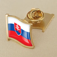 Slovakia Slovak Flag Crystal Drop Resin Badge Brooch Flag Badges of All Countries in the World All-metal Brooch Copper Brooch Collection