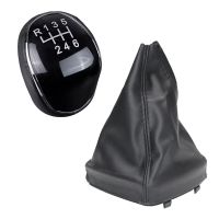 【DT】 hot  6 Speed Leather Gear Shift Knob Shift Lever Gaitor Boot Cover for Ford Mondeo IV S-MAX C-MAX Transit Focus MK3 MK4 Kuga