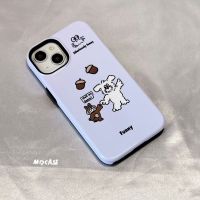 เคส iphone ลูกหมาน่ารัก Apple 14promax เคสมือถือ iPhone13Pro ฟิล์มทูอินวัน Apple 12/11 รวมทุกอย่าง