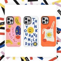 Casetify เคสโทรศัพท์ซิลิโคน TPU ลาย We are out of office หน้ายิ้ม สําหรับ For iPhone 7 8 Plus X XS XR 11 12 13 Pro Max