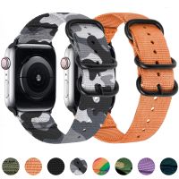 Nylon strap For Apple watch 8 7 6 5 4 3 SE 45mm 44mm 42mm 41mm 40mm 38mm Smart Watch Replacement Wristband For iWatch Ultra 49mm