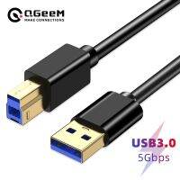 QGeeM supper Speed USB 3.0 Printer Cable usb 3.0 am to bm cable USB3.0 Cable Extension Printer Wire Cable For HP Printer