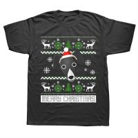 Italian Greyhound Snow Christmas Dog T Shirts Graphic Cotton Streetwear Short Sleeve Birthday Gifts Summer Style T shirt Men XS-6XL